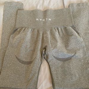 NVGTN Gray High-Waist Seamless Leggings
